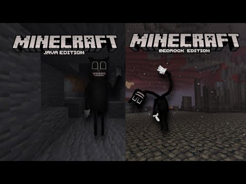 Cartoon Cat Java Vs Cartoon Cat PE (Bedrock) | Minecraft Comparisons | The Battle of The Cats