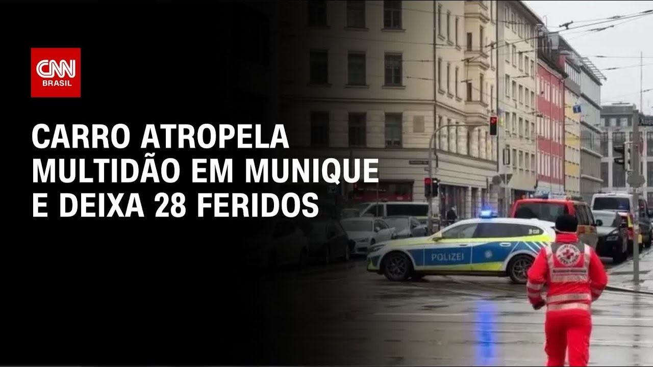 Carro atropela multidão em Munique e deixa 28 feridos | LIVE CNN