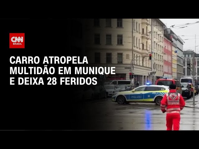 Carro atropela multidão em Munique e deixa 28 feridos | LIVE CNN
