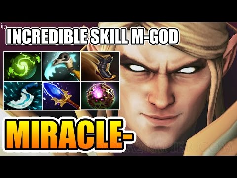 M-God Incredible Invoker Skills by Miracle-  Dota 2 7.01