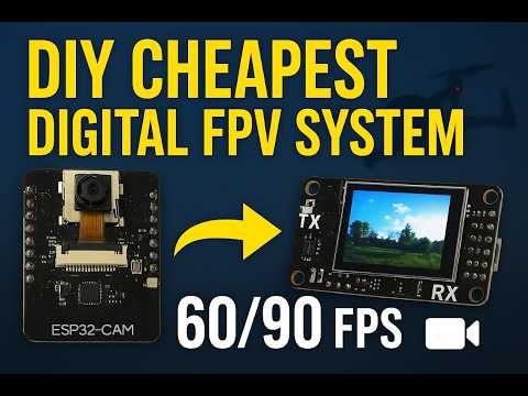 DIY 10$ Digital Video Transmitter & Receiver | 60/90 FPS FPV for Drones and RC