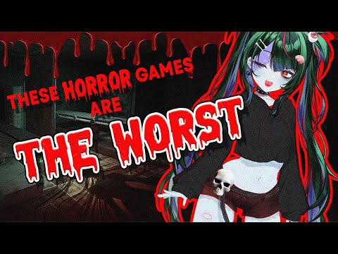Zombie girl plays bad horror games🎮🧟(So bad they’re good???)