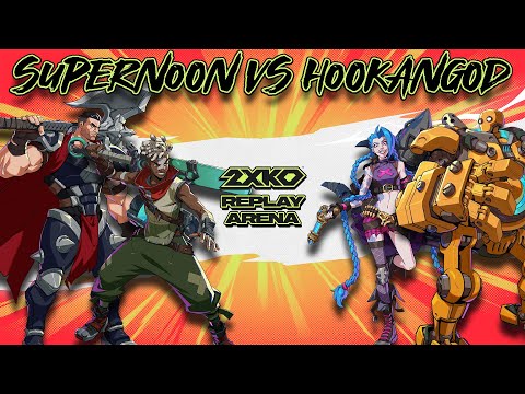 2XKO ►SUPERNOON (Ekko-Darius) VS HOOKANGOD (Jinx-Blitz)► HIGH LEVEL GAMEPLAY🤜💥🤛