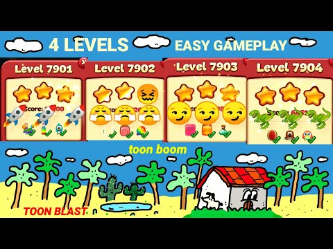 Toon Blast Levels 7901|7902|7903|7904| Easy gameplay Guide✨