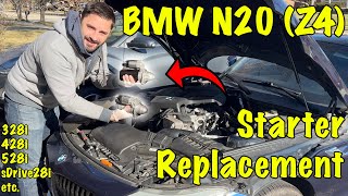 How to Replace a BMW (N20) Z4 Starter - BMW N20 No Crank, No Start