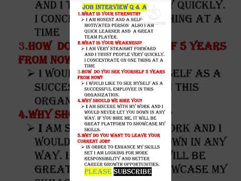 , title : '#job interview questions and answer /interview answer#english'