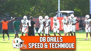 Defensive Back Drills | Speed & Technique | James Williams, Avantae Williams & Al Blades Jr.