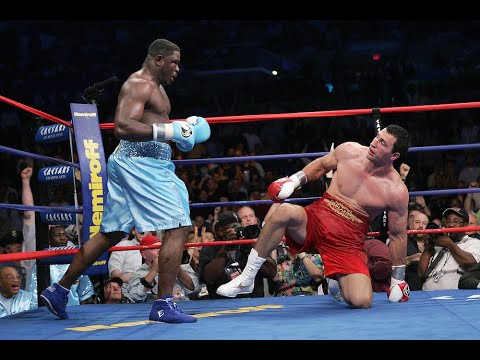 Wladimir Klitschko vs Samuel Peter in 2 minutes - Hardest punches & knock downs with commentary 2005