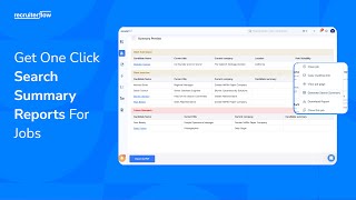 Recruiterflow Search Summary Reports: Create & Share Job Updates Fast