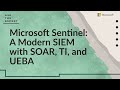 Ask The Expert Microsoft Sentinel A Modern SIEM With SOAR TI And UEBA