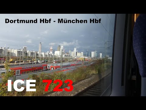 ICE 723 Mitfahrt Dortmund Hbf - München Hbf | Umleitung über Wuppertal