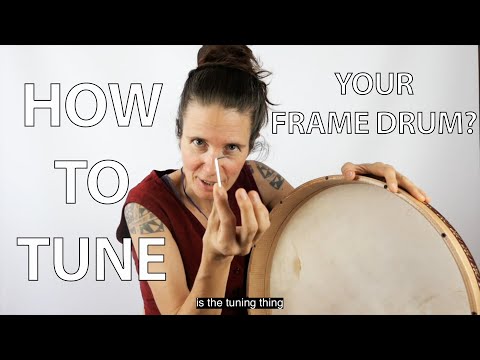 How to tune a frame drum?