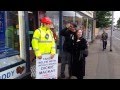 Taking the place of Dickie Mackay, the mannequin that has been standing outside Mackays of Cambridge for years. Passers-by got a shock when taking a selfie with the mannequin, when he suddenly comes to life.
In this one a couple get a shock as Dickie the mannequin moves. Taking the place of Dickie Mackay, the mannequin that has been standing outside Mackays of Cambridge for years. Passers-by got a shock when taking a selfie with the mannequin, when he suddenly comes to life.
In this one a couple get a shock as Dickie the mannequin moves.