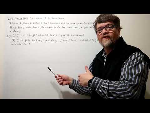 Tutor Nick P Verb Phrase (14 ) Get Around to Something