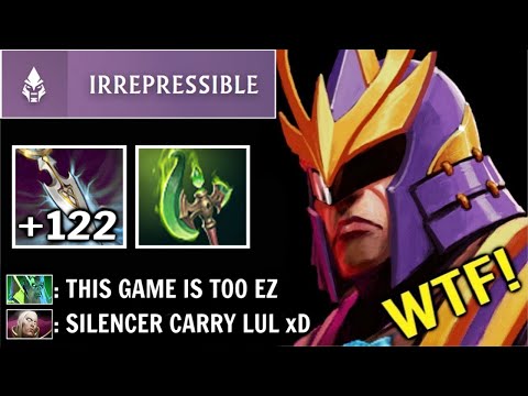 31 Kills +122 Int Stole Silencer Carry vs Invoker Lina Late Disaster Game Epic Comeback WTF Dota 2