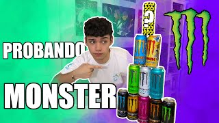 ¿QUÉ MONSTER ES EL MEJOR PRIMERA VEZ PROBANDO BEBIDAS ENERGÉTICAS!!!