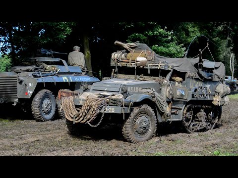 WW2 vehicles against mud (Half-Track, Weasel, Jeep,...) - Fort de Lantin 2021