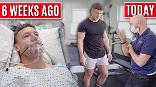 WALKING FOR THE FIRST TIME after Achilles rupture surgery