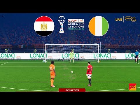 ÉGYPTE - CÔTE D'IVOIRE - Quart de finale - Tirs au but | Coupe d'Afrique des Nations de la CAF | PES