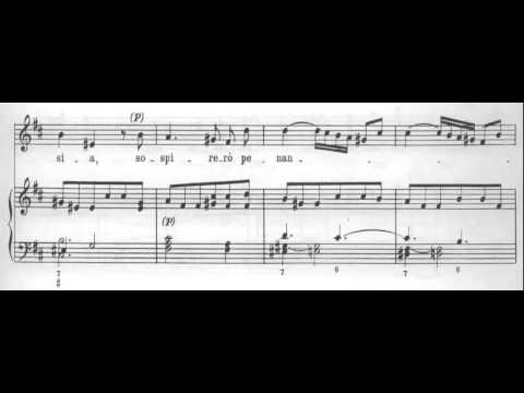 Vedro con mio diletto ( Giustino RV 717 - A. Vivaldi) Score Animation