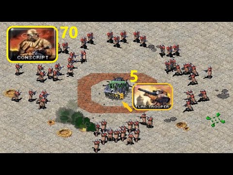 Conscripts vs Flak Battle Fortress - Red Alert 2