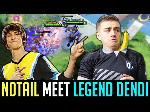 When Legends meet in pubs - Dendi Leshrac with N0taiL Enigma - TI Champs Duo! DOTA 2