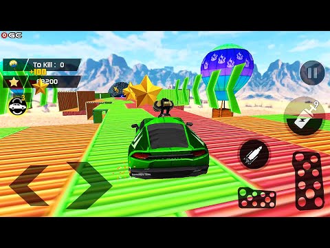 Ramp Car Stunts Impossible Tracks 3D - Mega Ramps Ultimate Race Shooting Game - Android GamePlay #2