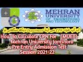 MUET CPN Calculator| Mehran University Jamshoro
