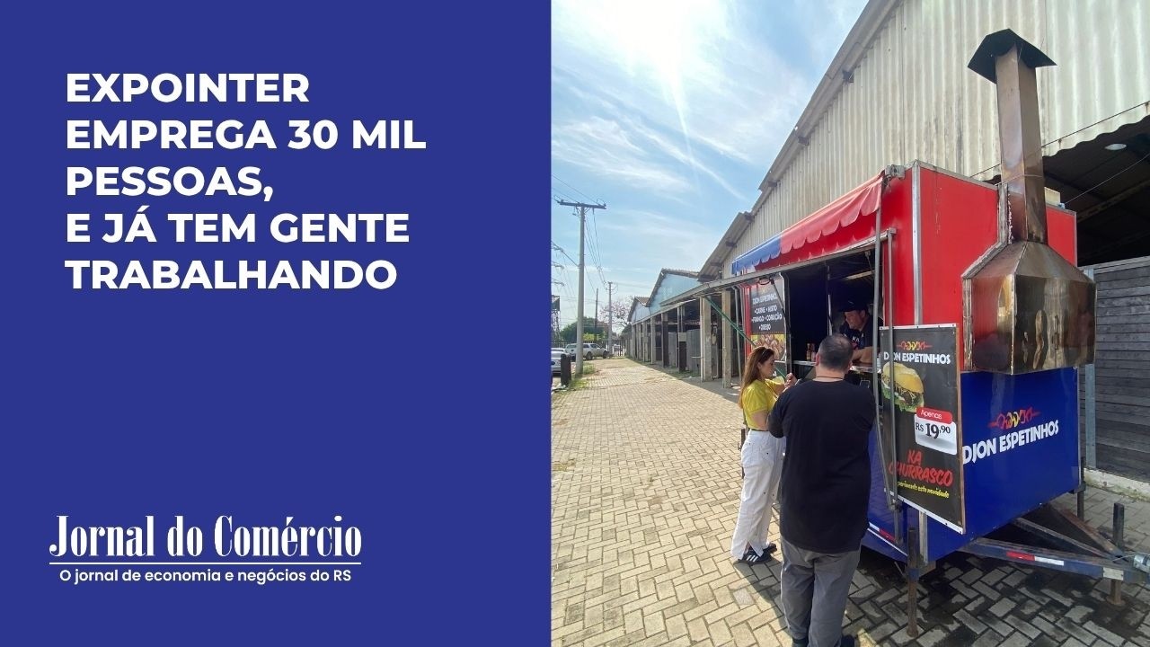 Montagem da Expointer já movimenta restaurantes e food trucks