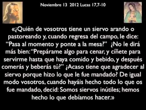 Evangelio 13 noviembre 2012