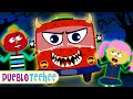 Pueblo Teehee Las Ruedas Del Autobús De Miedo Canciones Animadas Para Niños