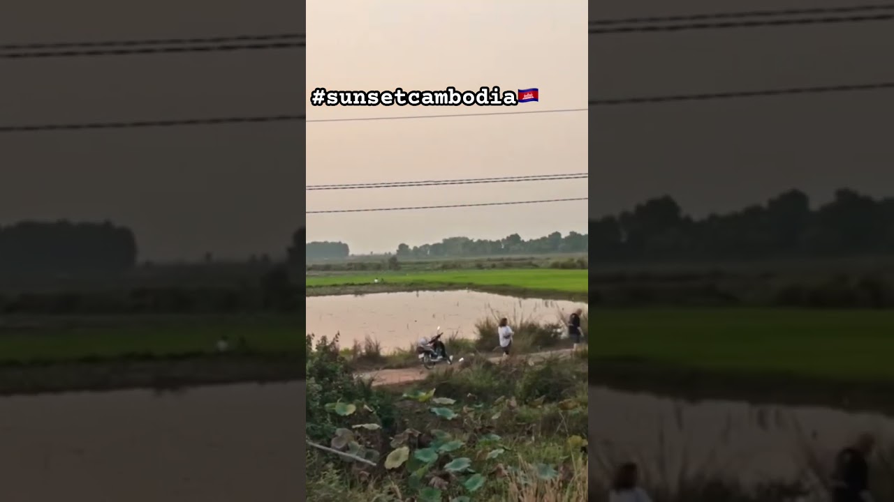 🇰🇭 ⛰️ Phnom Krom #visitcambodia #siemreap #sunset #phnomkrom