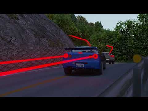 R34GTR's Downhill touge run