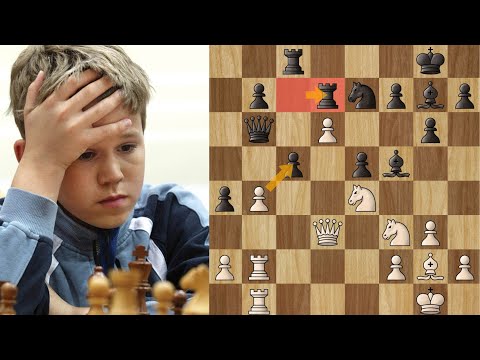 8-Year-Old Magnus Carlsen plays the Benoni defense