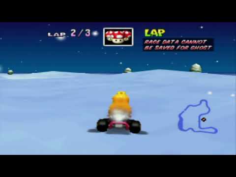 Mario Kart 64 (N64) – Frappe Snowland NTSC SC 5.44 – Lap Skip Glitch