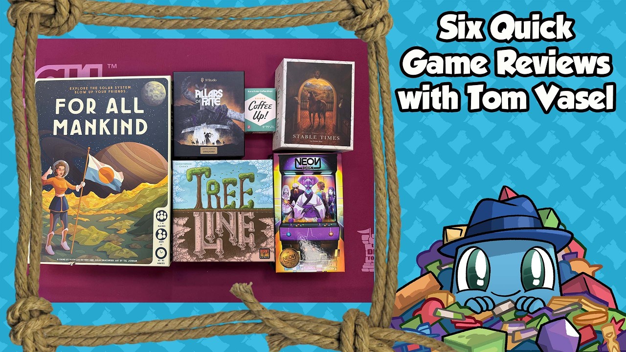 Six Quick Game Reviews - with Tom Vasel