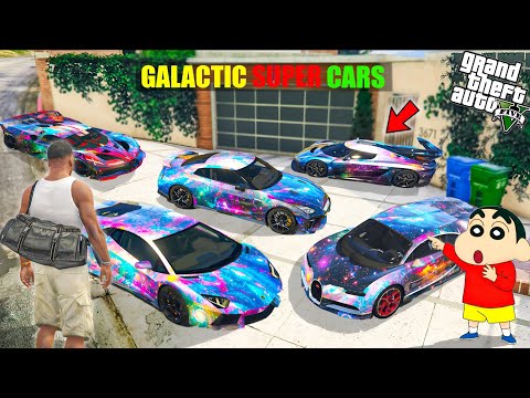 GTA 5 : Franklin & Shinchan Collecting RARE GALACTIC SUPERCARS In GTA 5! (GTA 5 Mods)
