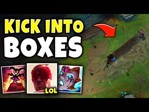 KICKING ENEMIES INTO MY BOXES WITH LEE ULT!! - Pink Ward Shaco