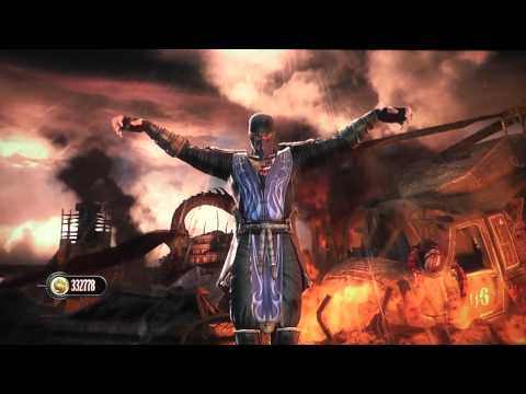 MK9: Rain VS Screen, Intro, Victory Pose, Xray and Both Fatalities