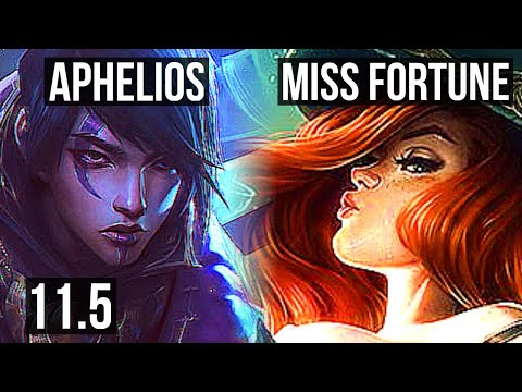 APHELIOS & Thresh vs MISS FORTUNE & Yuumi (ADC) | 8/1/7, 500+ games, Legendary | KR Diamond | v11.5