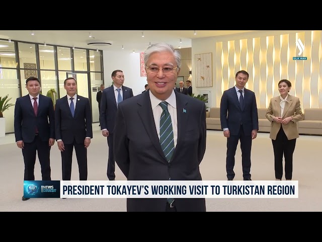 Kasım Comart Tokayev çalışma ziyareti kapsamında Türkistan’ı ziyaret etti