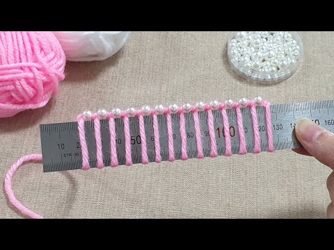 It's so Beautiful !! Super easy flower making trick with ruler and wool - Flower decor ideas