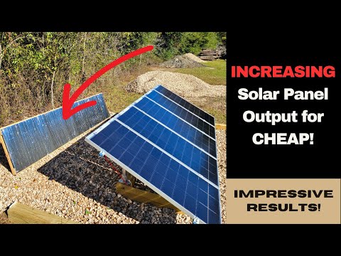 INCREASING Solar Panel Output for CHEAP!