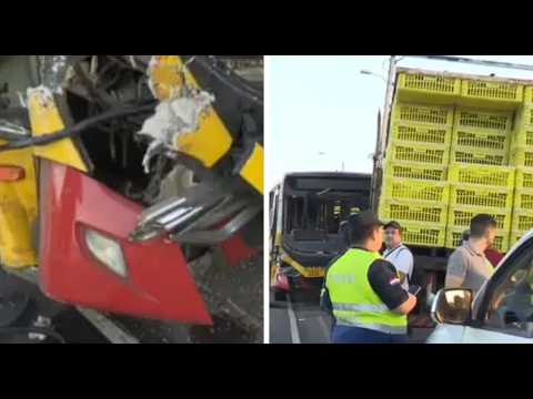 Accidente deja al menos 13 heridos en Villa Hayes