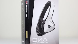 Video thumbnail for Monster DNA Headphones (White Tuxedo) - First Look & Unboxing by Fast, Electronic and Loud