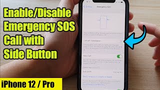 iPhone 12 / Pro: How to Enable/Disable Emergency SOS Call with Side Button
