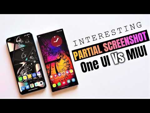 Interesting partial screenshot feature on One UI Vs MIUI !