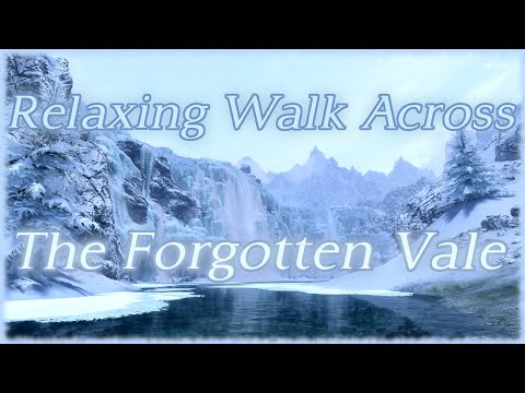 Relaxing Walk Across The Forgotten Vale (Skyrim) 4k
