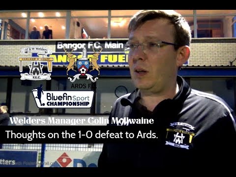 Colin McIlwaine gives his thoughts on the 1-0 defeat to Ards FC.