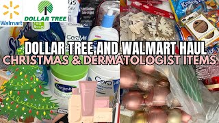 DERMATOLOGIST ADVICE & CHRISTMAS ITEMS - DOLLAR TREE AND WALMART GROCERY HAUL